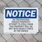 Signmission No Trespassing Private Property Attempts OSHA Notice Sign, Plastic, 10in W x 7in L, 2PK OS-2PACK-NS-P-710-L-14965 - alternate 8